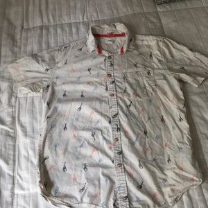 Collared shirt with Giraffes!!
